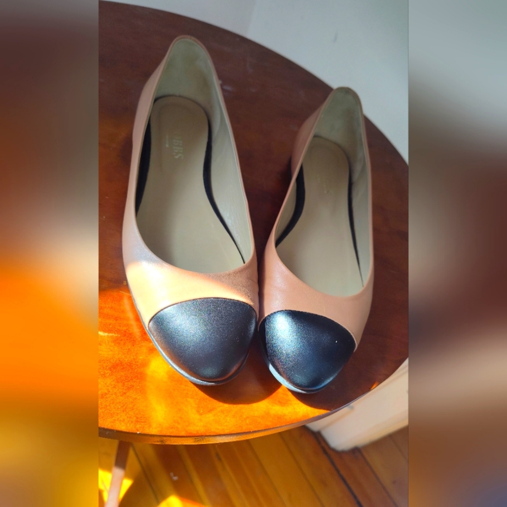 Hobbs London cap-toe leather flats